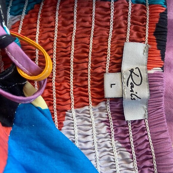 Rail's Sabina Colorblock Midi Dress Sz Large - Picture 8 of 8